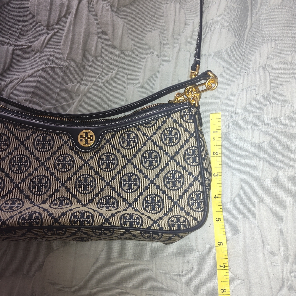 Tory Burch Black and Cream Logo Crossbody Bag - Picture 3 of 6